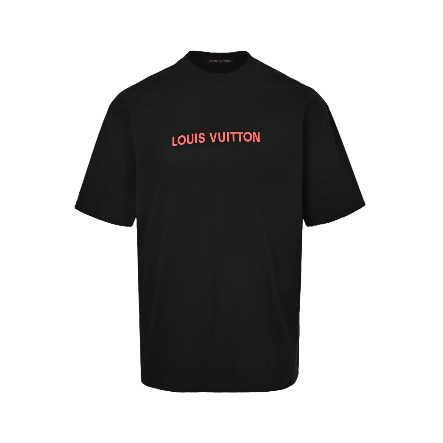 Louis Vuitton/Louis Vuitton short sleeves with red letter slogan printed on the chest